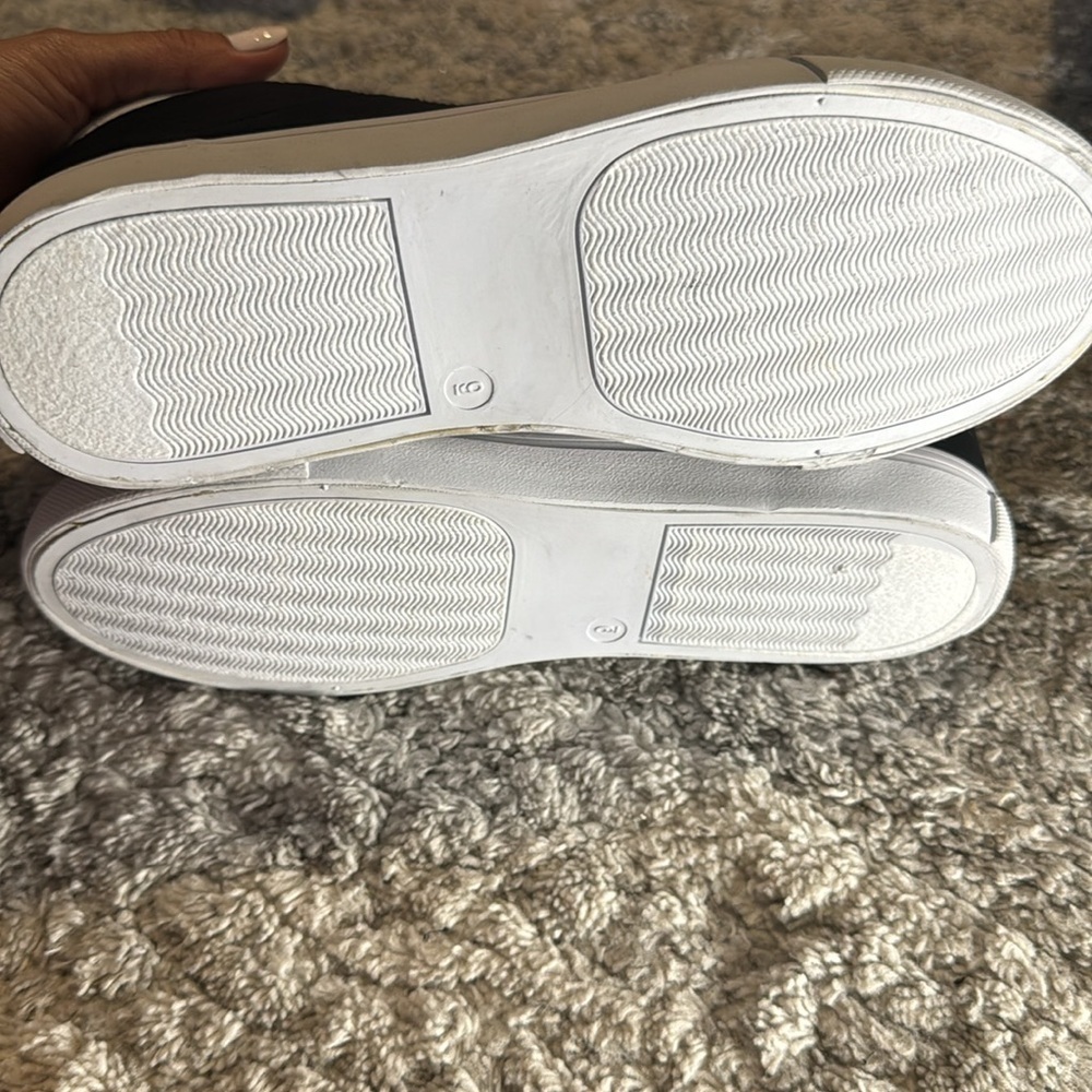 Soda leather black and white high top shoes | SIZE 9 - Picture 3 of 7